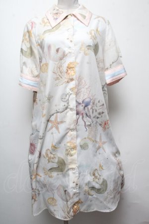 画像: MILK / sea creaturesシャツワンピース  オフ S-25-04-06-042-ML-OP-AS-ZS