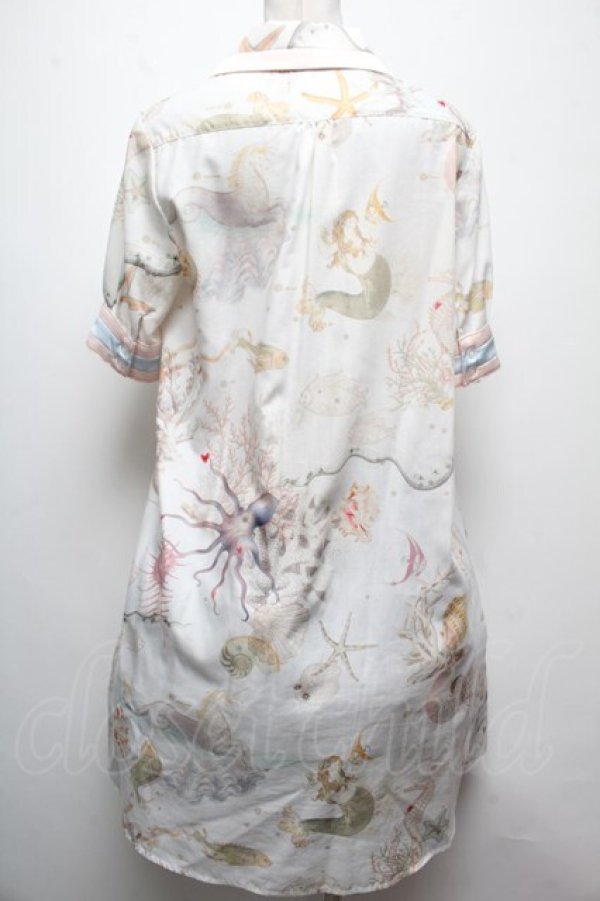 画像2: MILK / sea creaturesシャツワンピース  オフ S-25-04-06-042-ML-OP-AS-ZS (2)
