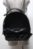 画像1: Maison de FLEUR / ソリッドリボンリュック  黒 S-25-04-07-003-LO-BG-HR-ZS (1)