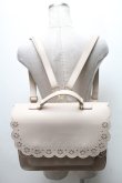 画像2: m petit by misako / スカラップ被せの3WAYバッグ  ベージュ S-25-04-07-006-LO-BG-HR-ZT-K010 (2)