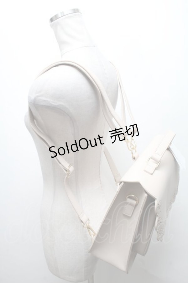 画像3: m petit by misako / スカラップ被せの3WAYバッグ  ベージュ S-25-04-07-006-LO-BG-HR-ZT-K010 (3)