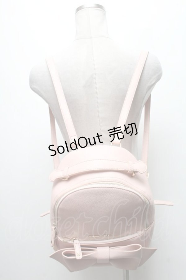画像2: Maison de FLEUR / EC限定BIGリボンリュック  ピンク S-25-04-07-009-LO-BG-AS-ZS (2)