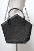 画像1: KILL STAR / 五芒星型ショルダーバッグ  黒 S-25-04-07-011-SL-BG-HR-ZS (1)