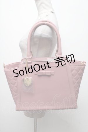 画像: m petit by misako / サンリオコラボ AMキルティング2WAYバッグ  ピンク S-25-04-07-016-LO-BG-HR-ZT335