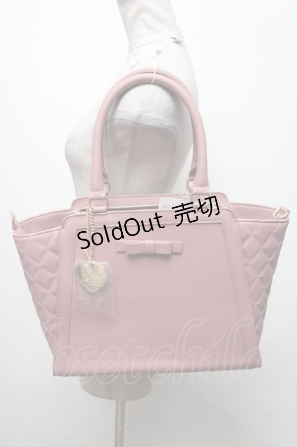 画像1: m petit by misako / サンリオコラボ AMキルティング2WAYバッグ  ピンク S-25-04-07-016-LO-BG-HR-ZT335 (1)