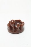 画像1: Q-pot. / チョコレートメルトリング L ブラウン S-25-04-09-001-QP-AC-HR-ZS (1)