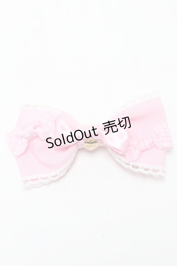 画像1: Angelic Pretty / Trio Ribbonバレッタ  ピンク S-25-04-09-005-AP-AC-AS-ZS (1)