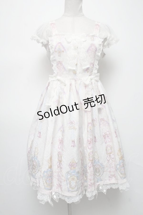 画像1: Angelic Pretty / Dreamy Perfumeジャンパースカート  白 S-25-04-09-069-AP-OP-HR-ZS (1)