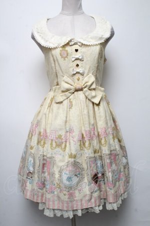画像: Angelic Pretty / Wonder Gallery Specialジャンパースカートセット  アイボリー S-25-04-09-070-AP-OP-HR-ZS
