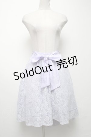 画像: axes femme / 総レースフィッシュテールスカート  ラベンダー S-25-04-09-077-AX-SK-HR-ZS