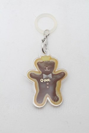 画像: Q-pot. / ベア ーシュガークッキーキーホルダー  ブラウン S-25-04-09-016-QP-AC-HR-ZS