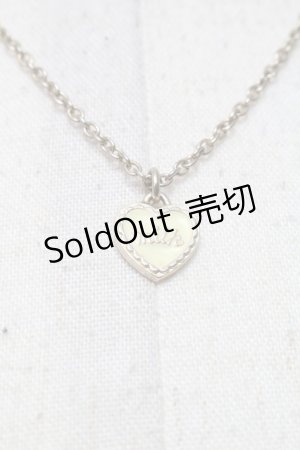 画像: MILK / ミニハートネックレス  ゴールドｘ白 S-25-04-09-020-ML-AC-AS-ZS