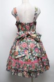 画像2: metamorphose / 和柄リボンジャンパースカート  ブルーｘピンク S-25-04-12-076-ME-OP-AS-ZS (2)