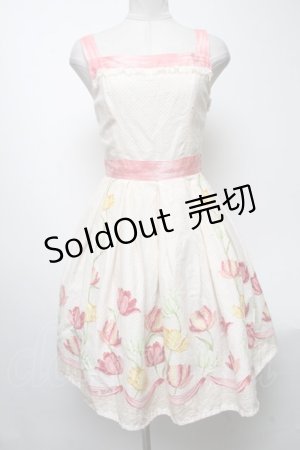 画像: Innocent World / チューリップジャンパースカート  オフ S-25-04-12-078-IW-OP-ET-ZS