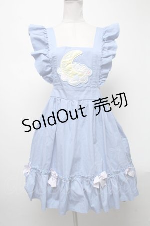 画像: Nile Perch / フリルジャンパースカート   ブルー S-25-04-12-083-LO-OP-AS-ZS
