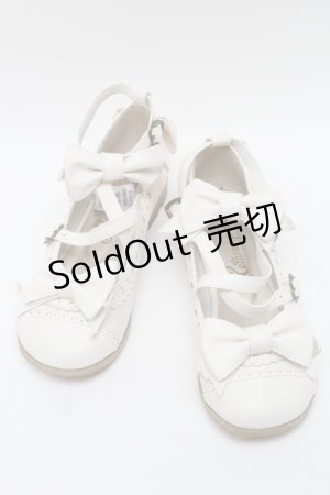 画像: metamorphose / トリプルリボンクロスストラップシューズ  オフ S-25-04-12-009-ME-SH-AS-ZS