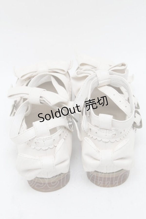画像3: metamorphose / トリプルリボンクロスストラップシューズ  オフ S-25-04-12-009-ME-SH-AS-ZS (3)
