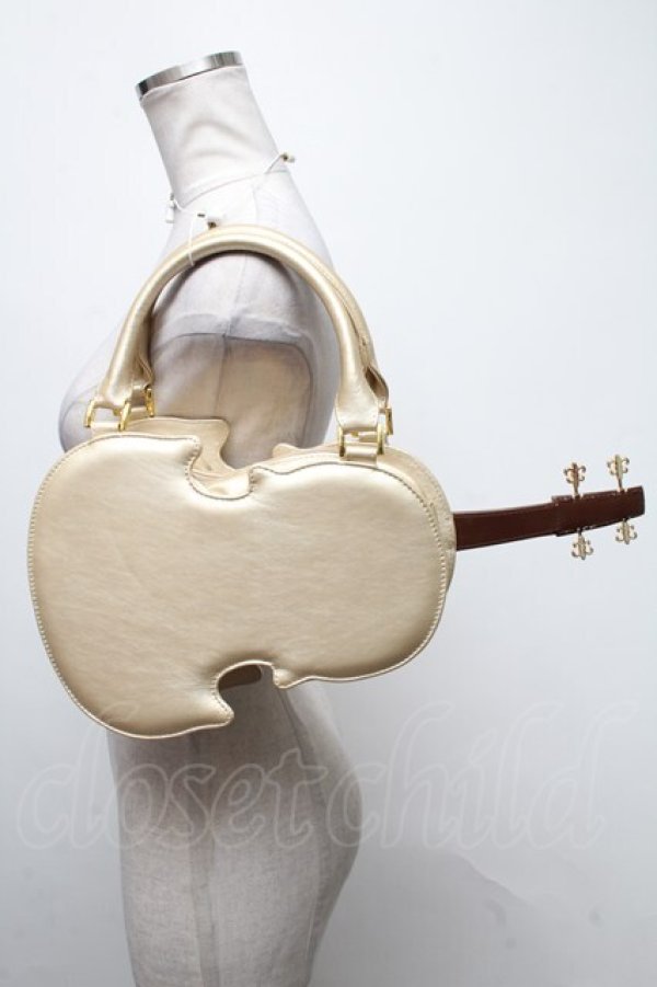 画像2: Angelic Pretty / BAGバイオリンChocolatバッグ  ゴールド S-25-04-12-012-AP-BG-AS-ZS (2)