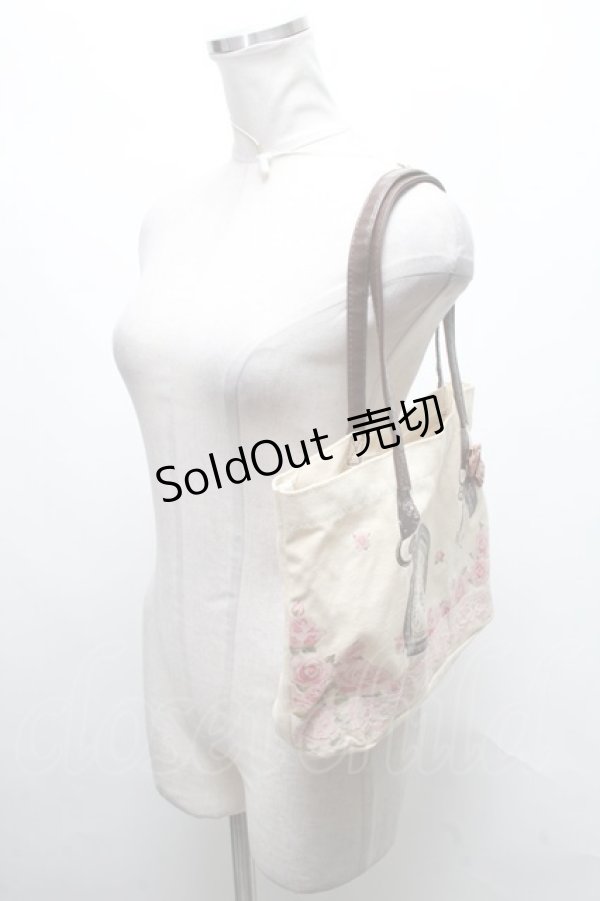 画像3: axes femme / バラｘ時計プリントバッグ  オフ S-25-04-12-016-AX-BG-HR-ZS (3)