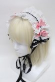 画像1: BABY,THE STARS SHINE BRIGHT / Creamy sweet macaronヘッドドレス  白ｘ黒 S-25-04-12-003-BA-AC-AS-ZS (1)