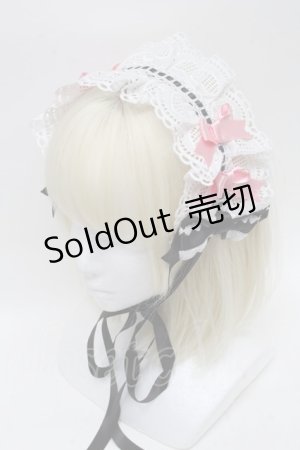 画像: BABY,THE STARS SHINE BRIGHT / Creamy sweet macaronヘッドドレス  白ｘ黒 S-25-04-12-003-BA-AC-AS-ZS