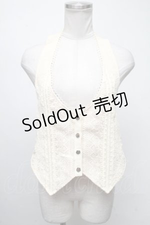 画像: axes femme / レースホルターベスト  キナリ S-25-04-12-019-AX-TO-HR-ZS