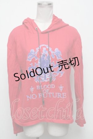 画像: no future / パーカー  赤 S-25-04-14-039-PU-TO-AS-ZS