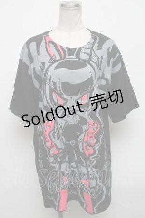 画像: HYPER CORE / バニーガールプリントTシャツ  黒 S-25-04-14-044-PU-TO-HR-ZS