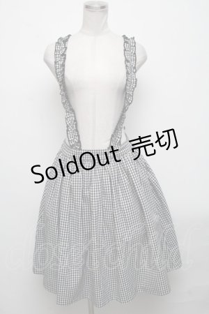 画像: Fi.n.t / ギンガムスカート  黒 S-25-04-14-075-CA-SK-AS-ZS