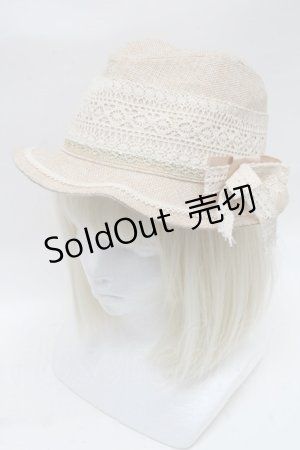 画像: axes femme / リボンコサージュ付ハット   S-25-04-14-011-AX-TO-HR-ZS