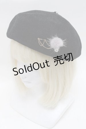 画像: axes femme / ベレー  黒 S-25-04-14-015-AX-TO-AS-ZS
