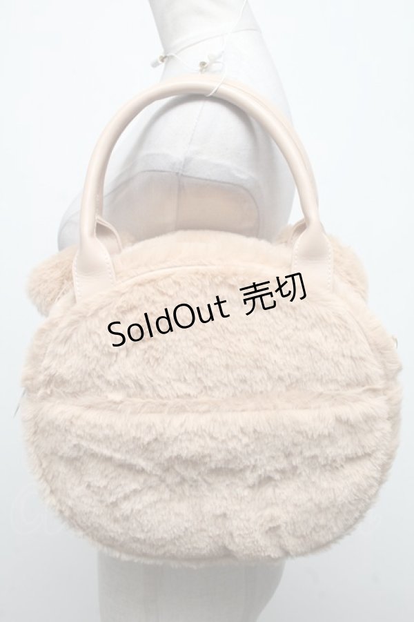 画像2: axes femme kawaii / ふわふわクマバッグ  キャメル S-25-04-14-019-AX-BG-AS-ZS (2)