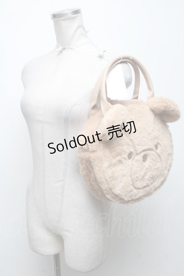 画像3: axes femme kawaii / ふわふわクマバッグ  キャメル S-25-04-14-019-AX-BG-AS-ZS (3)