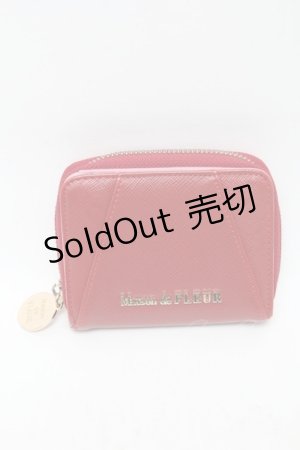 画像: Maison de FLEUR / ZIP折財布  赤 S-25-04-14-003-LO-ZA-AS-ZS