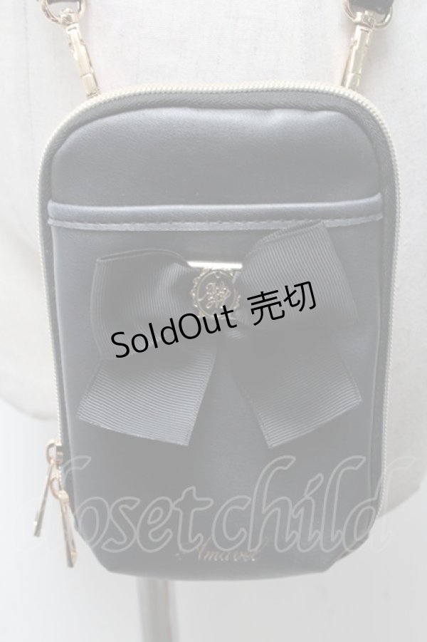 画像1: Amavel / ノWrapping Chocolatミニポシェット  黒 S-25-04-14-020-CA-SH-HR-ZS (1)