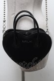 画像1: MILK / ハートBAG  黒 S-25-04-14-021-ML-BG-HR-ZS (1)