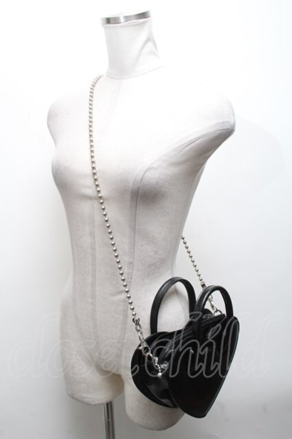 画像3: MILK / ハートBAG  黒 S-25-04-14-021-ML-BG-HR-ZS (3)