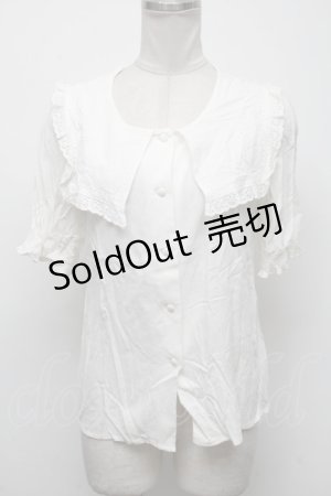 画像: Fi.n.t / セーラーブラウス  白 S-25-04-14-023-CA-BL-AS-ZS