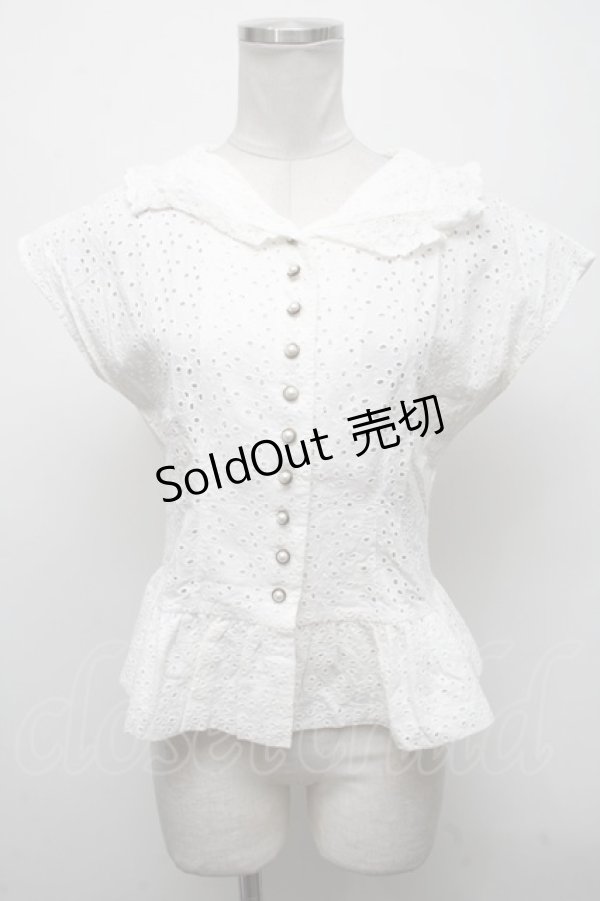画像1: an another angelus / レースブラウス  白 S-25-04-14-024-CA-TO-AS-ZS (1)