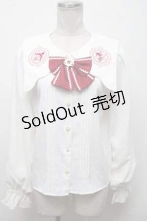 画像: Amavel / Magical Sweet Angel ブラウス  白ｘ赤 S-25-04-14-025-CA-BL-AS-ZS