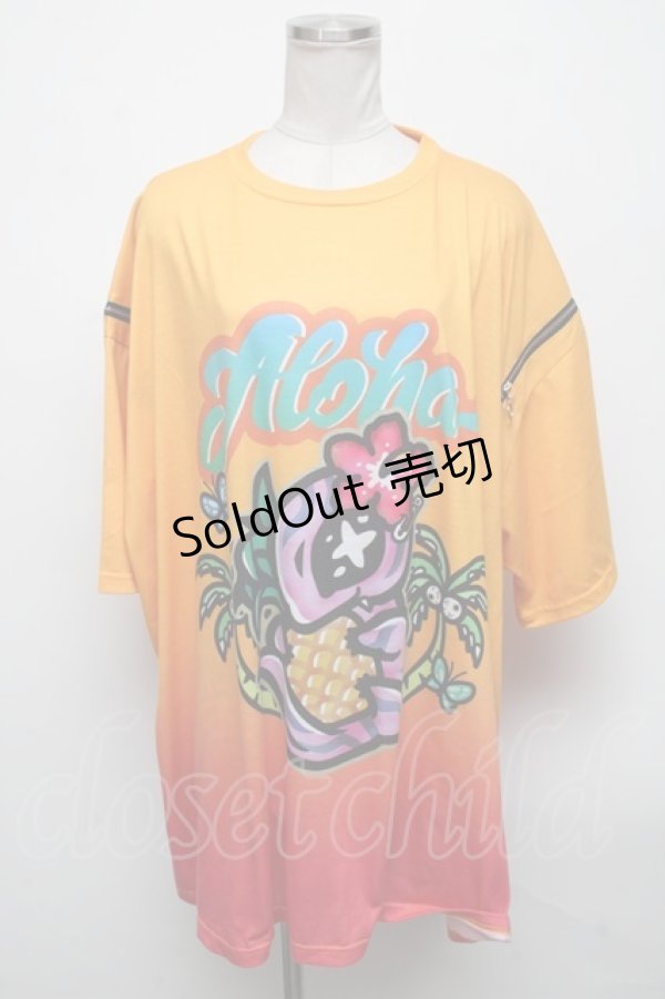 画像1: HYPER CORE /  "Aloha" Hawaii Tシャツ  オレンジ S-25-04-14-038-PU-TS-HR-ZS (1)