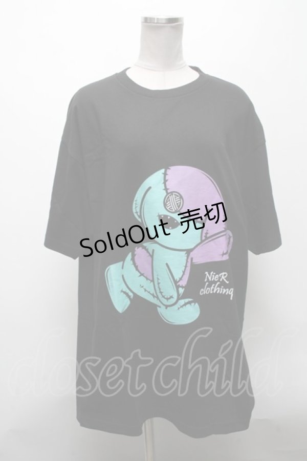 画像1: NieR Clothing / プリントTシャツ  黒 S-25-04-15-047-PU-TS-AS-ZS (1)