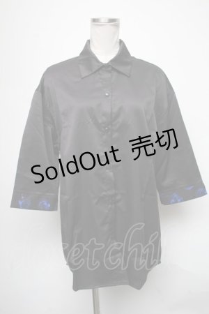 画像: NieR Clothing / 半袖シャツ  黒 S-25-04-15-052-PU-BL-AS-ZS