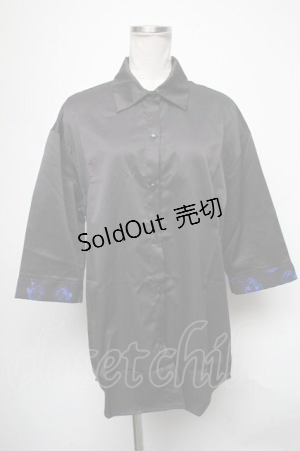 画像1: NieR Clothing / 半袖シャツ  黒 S-25-04-15-052-PU-BL-AS-ZS (1)