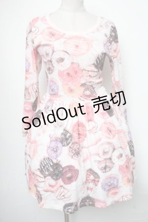 画像: MILK / DONUTカットワンピース  ピンク S-25-04-15-055-ML-OP-HR-ZT089