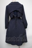 画像2: axes femme POETIQUE / ストライプワンピ風コート  紺 S-25-04-15-060-AX-CO-HR-ZS (2)