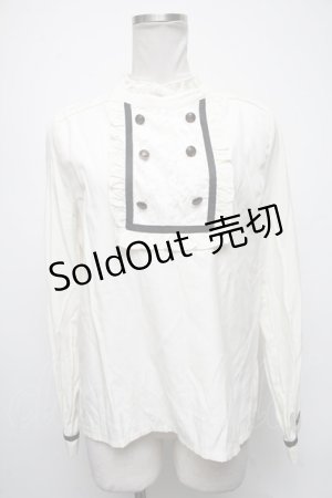 画像: axes femme POETIQUE / ダブルボタンデザインブラウス  キナリ S-25-04-15-022-AX-BL-HR-ZS