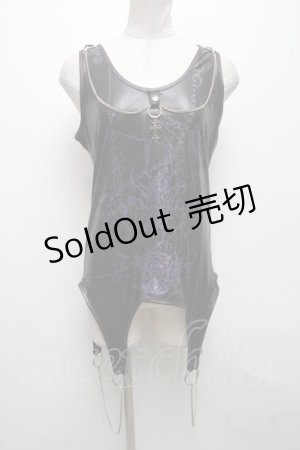画像: Sixh / ptチェーンタンクトップ  黒 S-25-04-15-035-HN-TO-HR-ZS