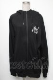 画像1: Meltyglow / クマプリントパーカー  黒 S-25-04-17-052-PU-TO-HR-ZT307 (1)