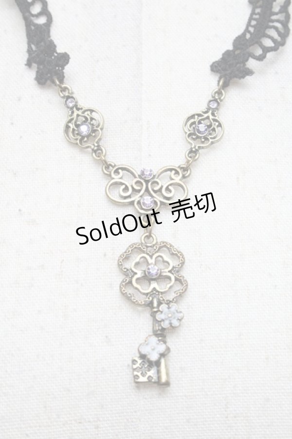 画像1: axes femme / レース×鍵ネックレス   S-25-04-17-019-AX-AC-HR-ZS (1)